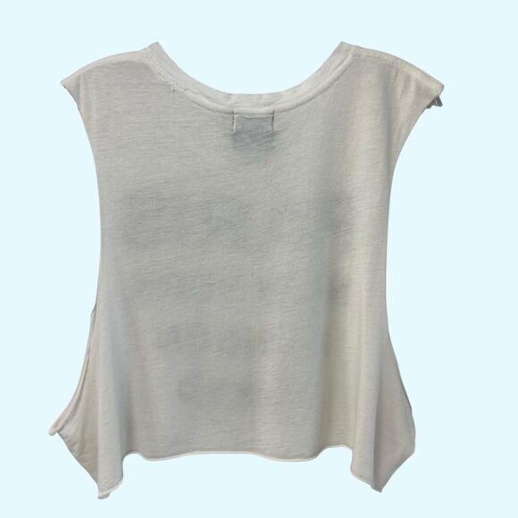 BLQ.MKT Paris New York London Tokyo Muscle Tank Top — White Graphic Travel Tee - Picture 2 of 4